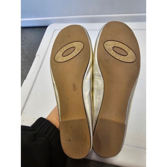 Steve Madden Women's Rudin Bow Ballet Flat Leather Upper Silver Size 6 - Picture 7 of 8